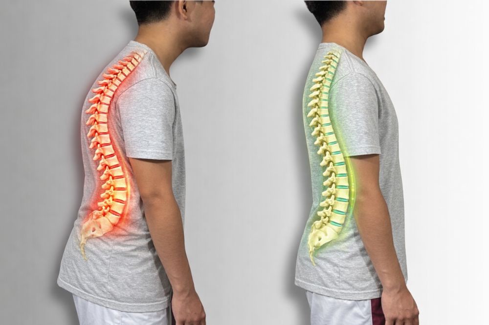 Bad posture and good posture